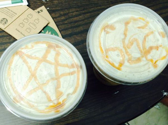 Starbucks, 666, Pentagram Starbucks, 666, Pentagram